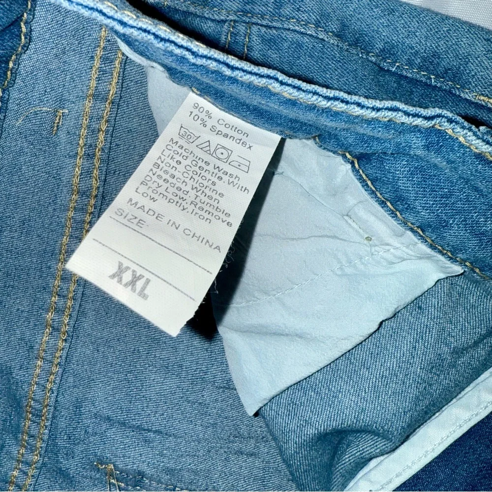 American Flag Bell Bottom Blue Jeans Rock&Roll/CountryWestern Ladies 2XL/36W - Picture 3 of 6